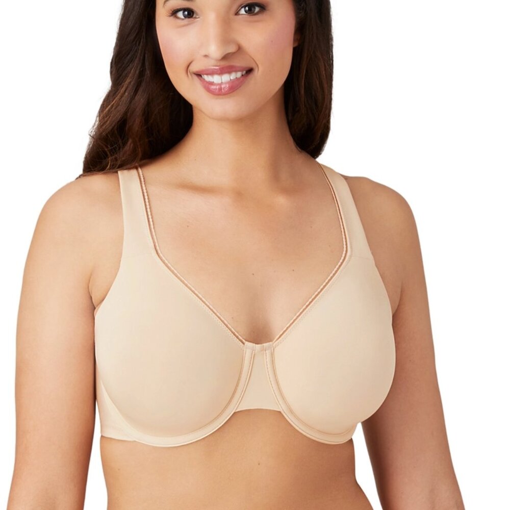 Wacoal High Standards Underwire Bra Full Coverage Sand Nude Size 40 DD
